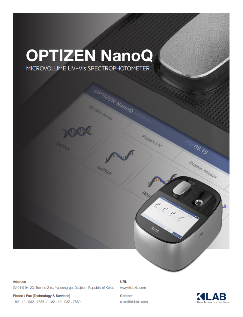 OPTIZEN NanoQ Microvolume UV-Vis Spectrophotometer